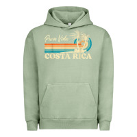 Pigment Oil Green costa rica retro beach vacation costa rica souvenir beach t shirt Urban Hoodie - linhVisuals