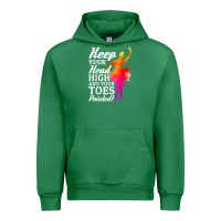 Emerald ballet dancer keep head high toes pointed ballerina teacher Urban Hoodie - linhVisuals