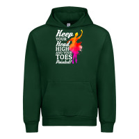 Forest Green ballet dancer keep head high toes pointed ballerina teacher Urban Hoodie - linhVisuals
