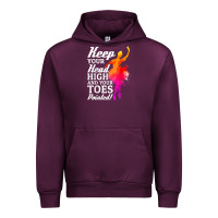 Mauve Wine ballet dancer keep head high toes pointed ballerina teacher Urban Hoodie - linhVisuals