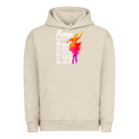 Pigment French Oak ballet dancer keep head high toes pointed ballerina teacher Urban Hoodie - linhVisuals