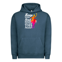 Pigment Midnight Navy ballet dancer keep head high toes pointed ballerina teacher Urban Hoodie - linhVisuals