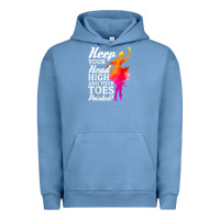 Pigment Pebble Blue ballet dancer keep head high toes pointed ballerina teacher Urban Hoodie - linhVisuals