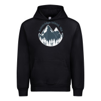 Black bainbridge island wa mountains hiking climbing camping Urban Hoodie - linhVisuals