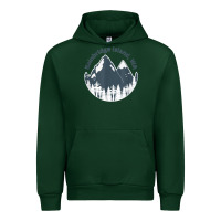 Forest Green bainbridge island wa mountains hiking climbing camping Urban Hoodie - linhVisuals