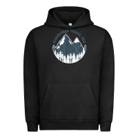 Pigment Black bainbridge island wa mountains hiking climbing camping Urban Hoodie - linhVisuals