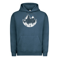 Pigment Midnight Navy bainbridge island wa mountains hiking climbing camping Urban Hoodie - linhVisuals