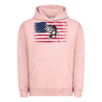 Pigment Salmon bass fishing distressed american flag essential Urban Hoodie - linhVisuals