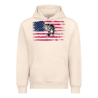 Sandshell bass fishing distressed american flag essential Urban Hoodie - linhVisuals