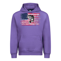 Tulip bass fishing distressed american flag essential Urban Hoodie - linhVisuals