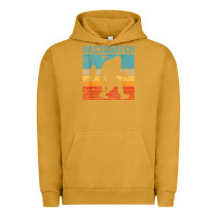 Pigment Peanut Butter bassquatch! funny bigfoot fishing outdoor retro Urban Hoodie - linhVisuals