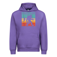 Tulip bassquatch! funny bigfoot fishing outdoor retro Urban Hoodie - linhVisuals