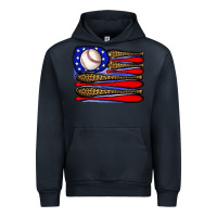 Navy leopard baseball flag3 Urban Hoodie - JahusDesignShop