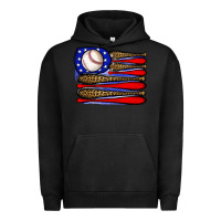 Pigment Black leopard baseball flag3 Urban Hoodie - JahusDesignShop