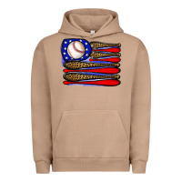 Pigment Burro leopard baseball flag3 Urban Hoodie - JahusDesignShop