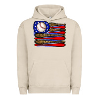 Pigment French Oak leopard baseball flag3 Urban Hoodie - JahusDesignShop
