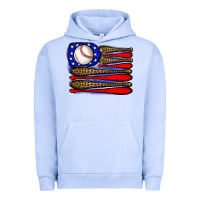 Pigment Grape Ice leopard baseball flag3 Urban Hoodie - JahusDesignShop