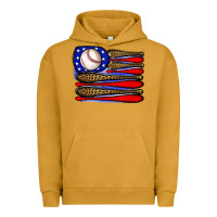 Pigment Peanut Butter leopard baseball flag3 Urban Hoodie - JahusDesignShop