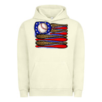 Pigment Pistachio leopard baseball flag3 Urban Hoodie - JahusDesignShop