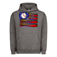 Pigment Tornado leopard baseball flag3 Urban Hoodie - JahusDesignShop