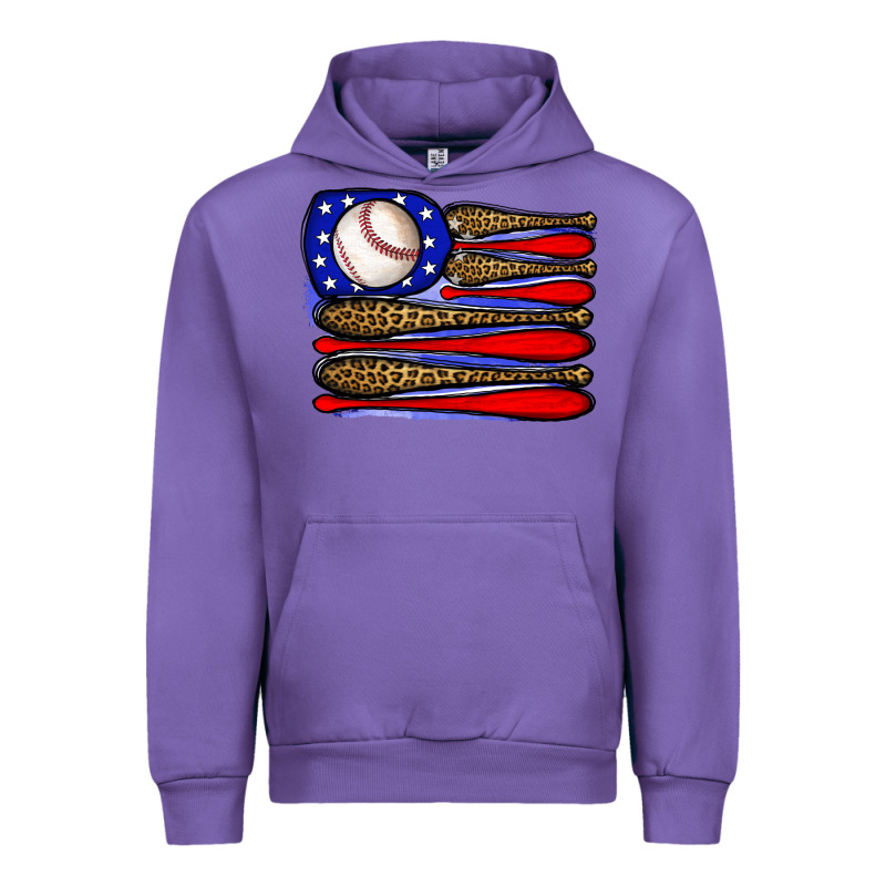 Leopard Baseball Flag3 Urban Hoodie by JahusDesignShop | Teevron