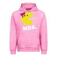 Fuchsia Pink Mrs Pacman Urban Hoodie - linhVisuals