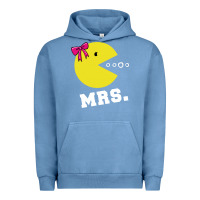 Pigment Pebble Blue Mrs Pacman Urban Hoodie - linhVisuals