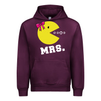 Mauve Wine Mrs Pacman Urban Hoodie - linhVisuals