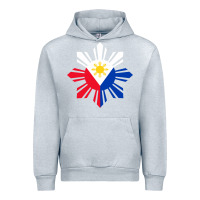 Heather Grey philippine flag hoodie pinoy flag filipino shirt pinoy sun Urban Hoodie - linhVisuals