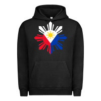 Pigment Black philippine flag hoodie pinoy flag filipino shirt pinoy sun Urban Hoodie - linhVisuals