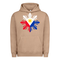 Pigment Burro philippine flag hoodie pinoy flag filipino shirt pinoy sun Urban Hoodie - linhVisuals