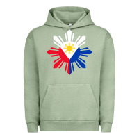 Pigment Oil Green philippine flag hoodie pinoy flag filipino shirt pinoy sun Urban Hoodie - linhVisuals