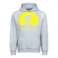 Heather Grey bassquatch bigfoot Urban Hoodie - linhVisuals