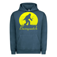 Pigment Midnight Navy bassquatch bigfoot Urban Hoodie - linhVisuals
