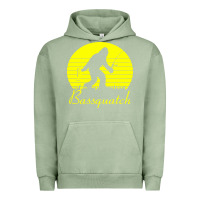 Pigment Oil Green bassquatch bigfoot Urban Hoodie - linhVisuals