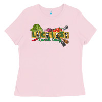 Bubblegum Pink Luckiest lunch lady St. Patrick's Day Ladies Tee - CowGirlArtShop