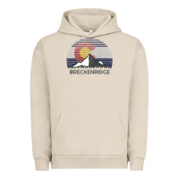 Pigment French Oak breckenridge colorado x co flag mountain peak raglan baseball tee Urban Hoodie - linhVisuals