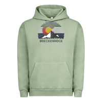 Pigment Oil Green breckenridge colorado x co flag mountain peak raglan baseball tee Urban Hoodie - linhVisuals