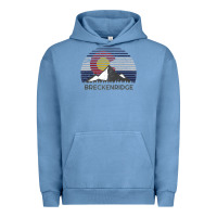 Pigment Pebble Blue breckenridge colorado x co flag mountain peak raglan baseball tee Urban Hoodie - linhVisuals