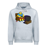 Heather Grey the king of the sports Urban Hoodie - linhVisuals