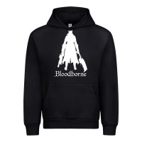 Black bloodborne zipped Urban Hoodie - linhVisuals