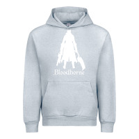 Heather Grey bloodborne zipped Urban Hoodie - linhVisuals