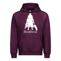 Mauve Wine bloodborne zipped Urban Hoodie - linhVisuals