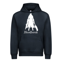Navy bloodborne zipped Urban Hoodie - linhVisuals