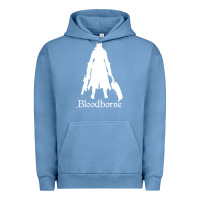 Pigment Pebble Blue bloodborne zipped Urban Hoodie - linhVisuals