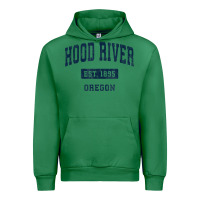 Emerald hood river oregon or vintage sports established navy design t shirt Urban Hoodie - linhVisuals