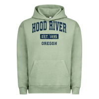 Pigment Oil Green hood river oregon or vintage sports established navy design t shirt Urban Hoodie - linhVisuals