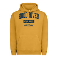 Pigment Peanut Butter hood river oregon or vintage sports established navy design t shirt Urban Hoodie - linhVisuals