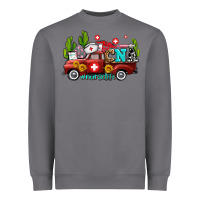 Storm cna nurse truck with cactus and sunflowers Heavyweight Sweatshirt - AdoDesignShop