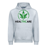 Heather Grey healthcare thc marijuana cannabis medical Urban Hoodie - linhVisuals